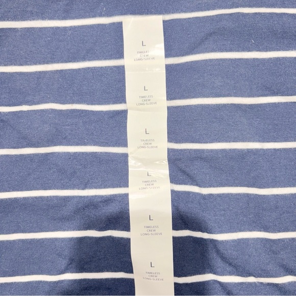 BANANA REPUBLIC FACTORY Women's Timeless Long-Sleeve Crew-Neck T-Shirt Size L - Picture 4 of 8